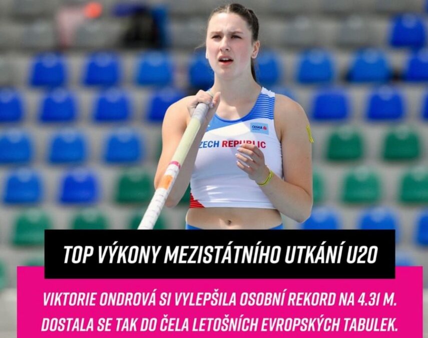 Viktorie Ondrová vede evropské juniorské tabulky!!